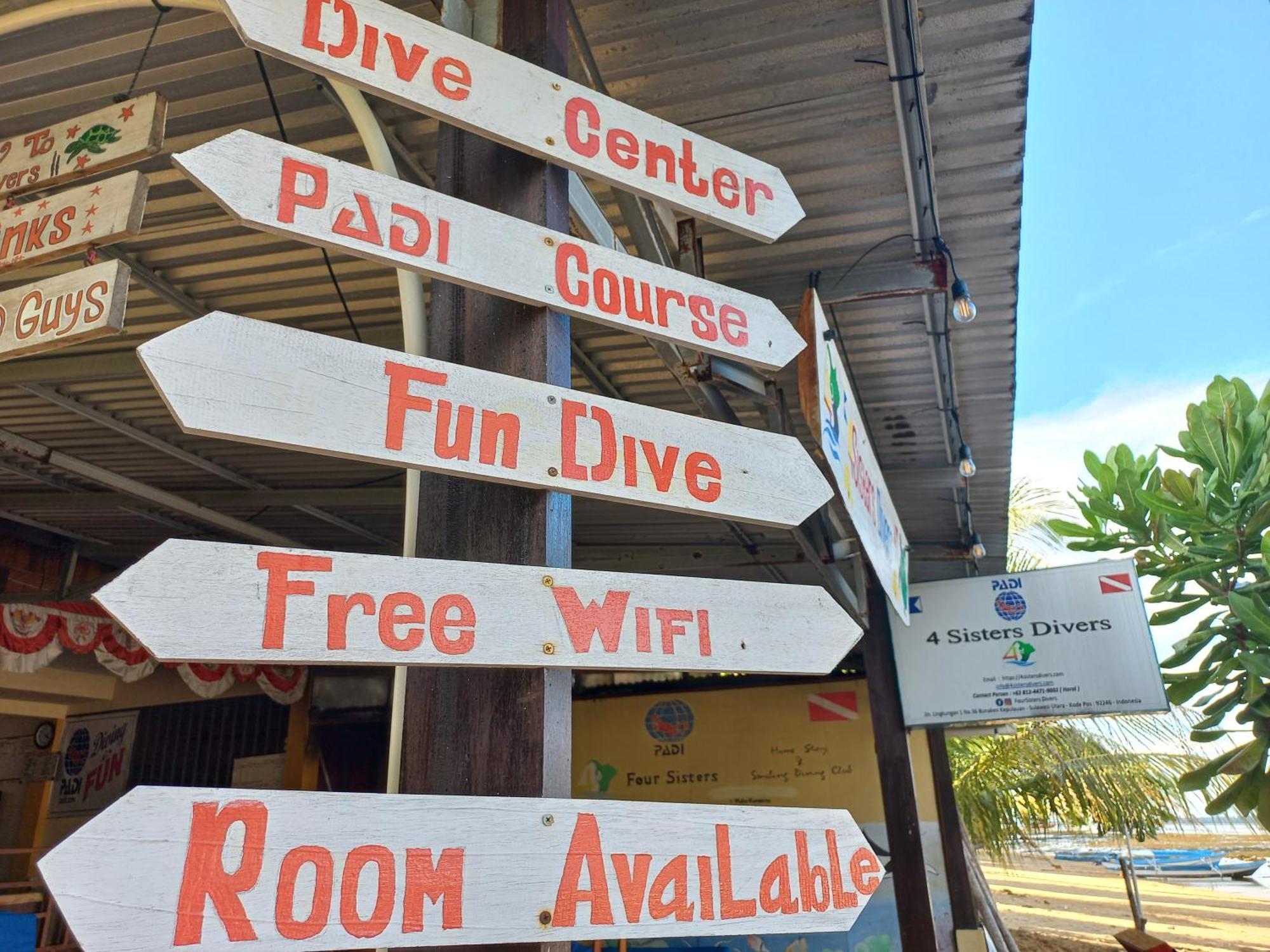 4 Sisters Divers Bunaken Eksteriør bilde